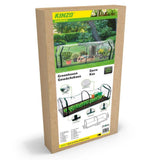 Kinzo tunelski plin z zadrgo 130x60x50 cm prozorna zelena