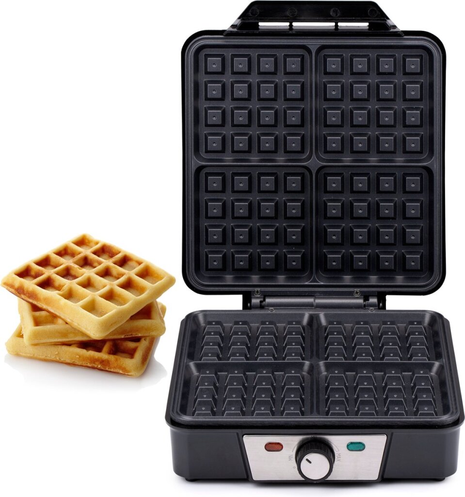 Alpina waffle maker brussels waffles non-stick coating 4 waffles 1200w