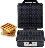 Alpina waffle maker brussels waffles non-stick coating 4 waffles 1200w