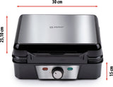 Alpina waffle maker brussels waffles non-stick coating 4 waffles 1200w