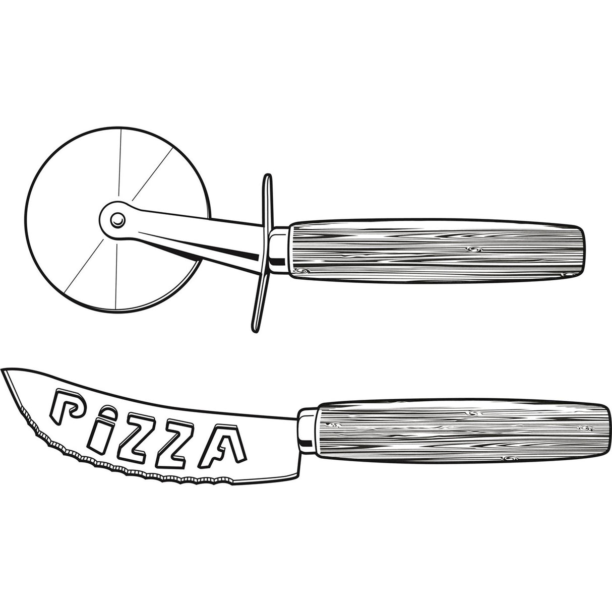 Alpina pizzamessenset 2-delig