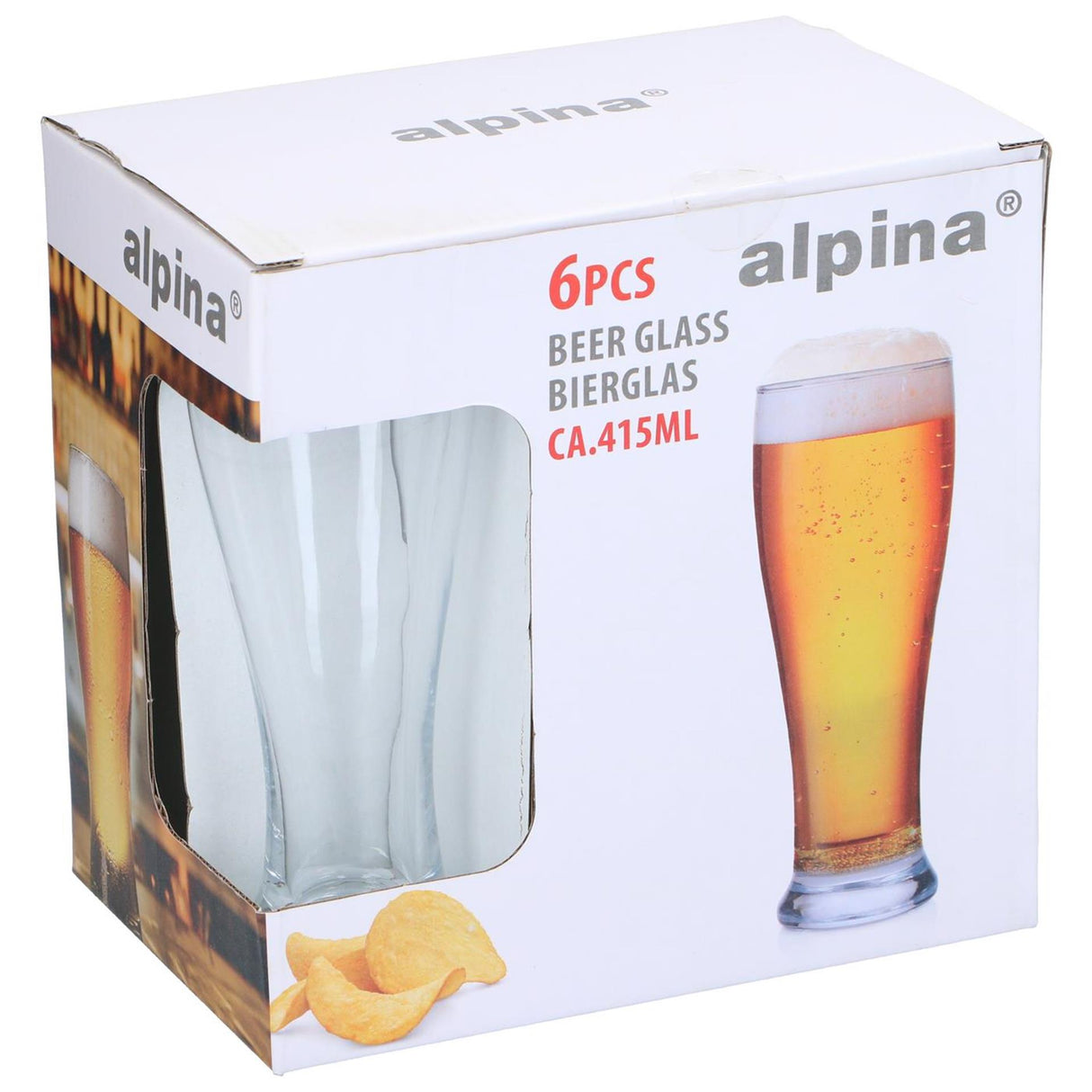 Alpina bierglas 415ml ø6,7cm doos a 6st