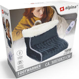 Alpina elektrisk fod varmere 30x30x23 cm grå hvid