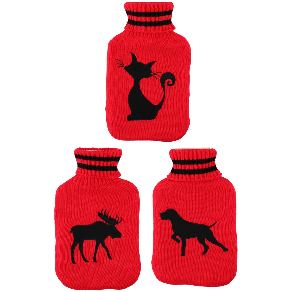 Lifetime warmwaterkruik met gebreiden hoes 2l