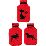 Lifetime warmwaterkruik met gebreiden hoes 2l