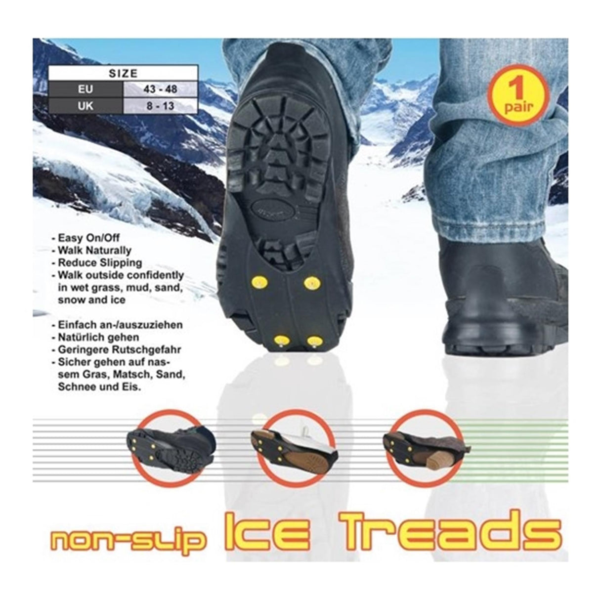 Lifetime antiglij spijkerzool 43-48