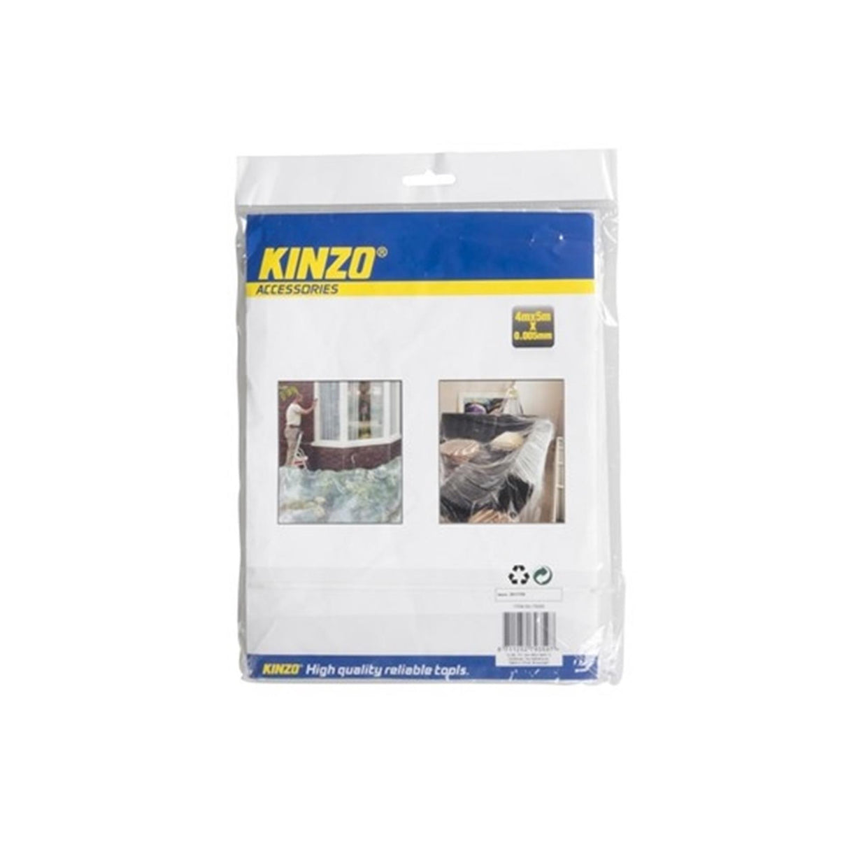 Kinzo afdekfolie 4x5 meter