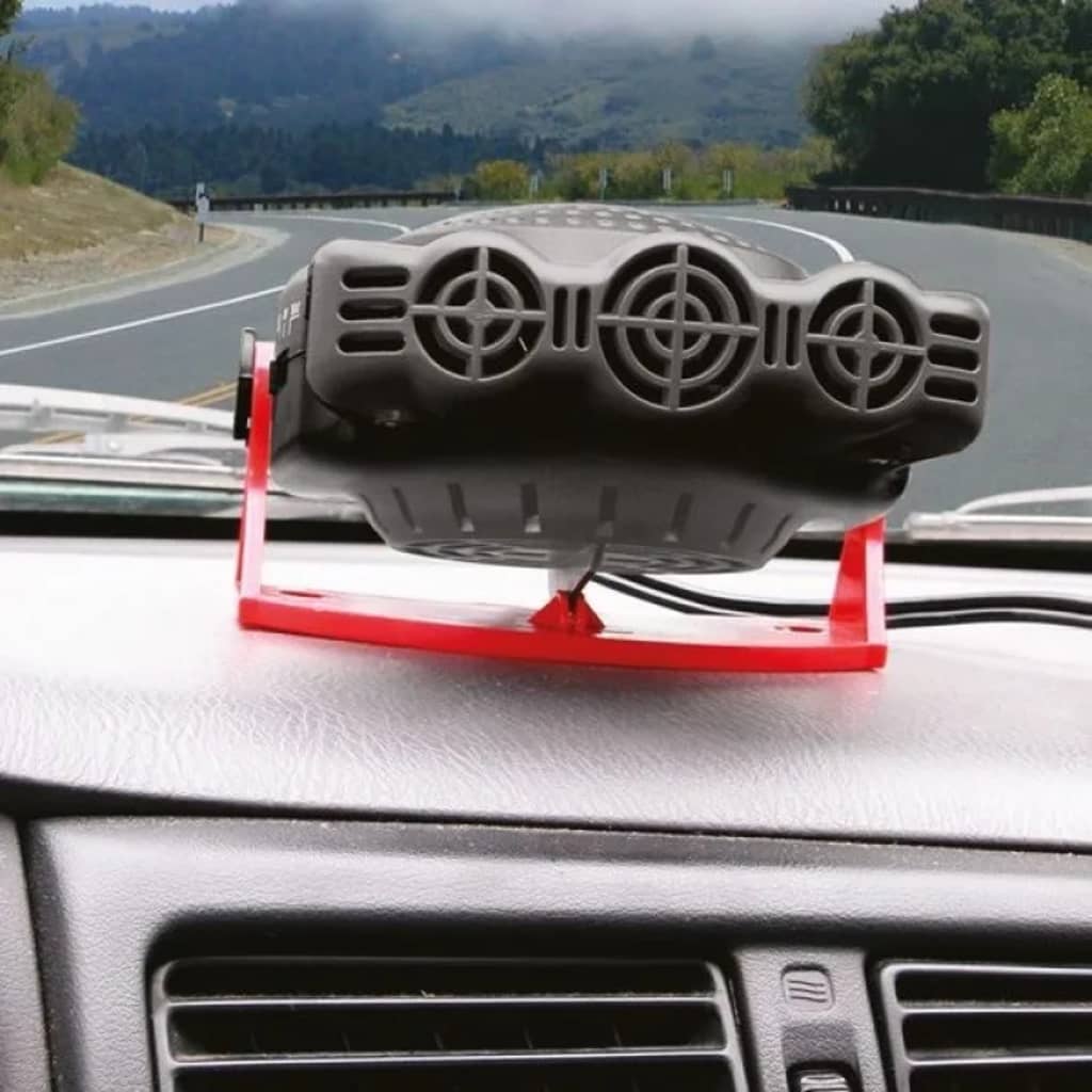 Carpoint autoventilator 12 volt 19 cm svart rød