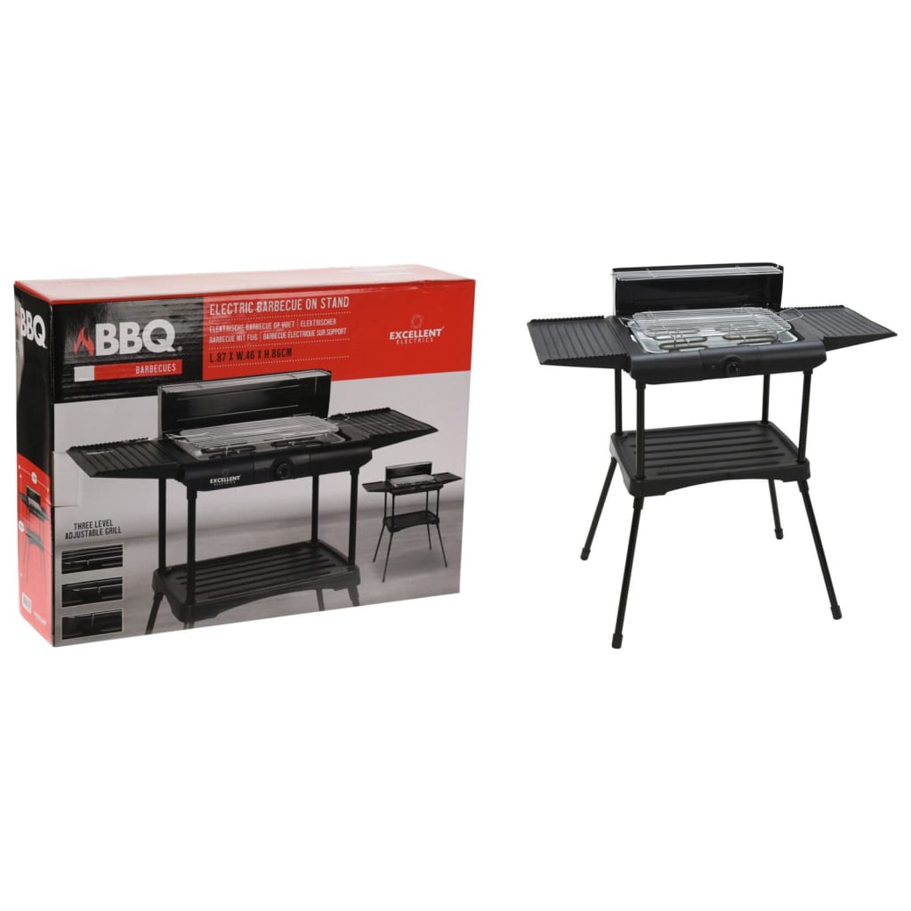 Progarden Progarden Barbecue Electric su Standard 2000 W Nero