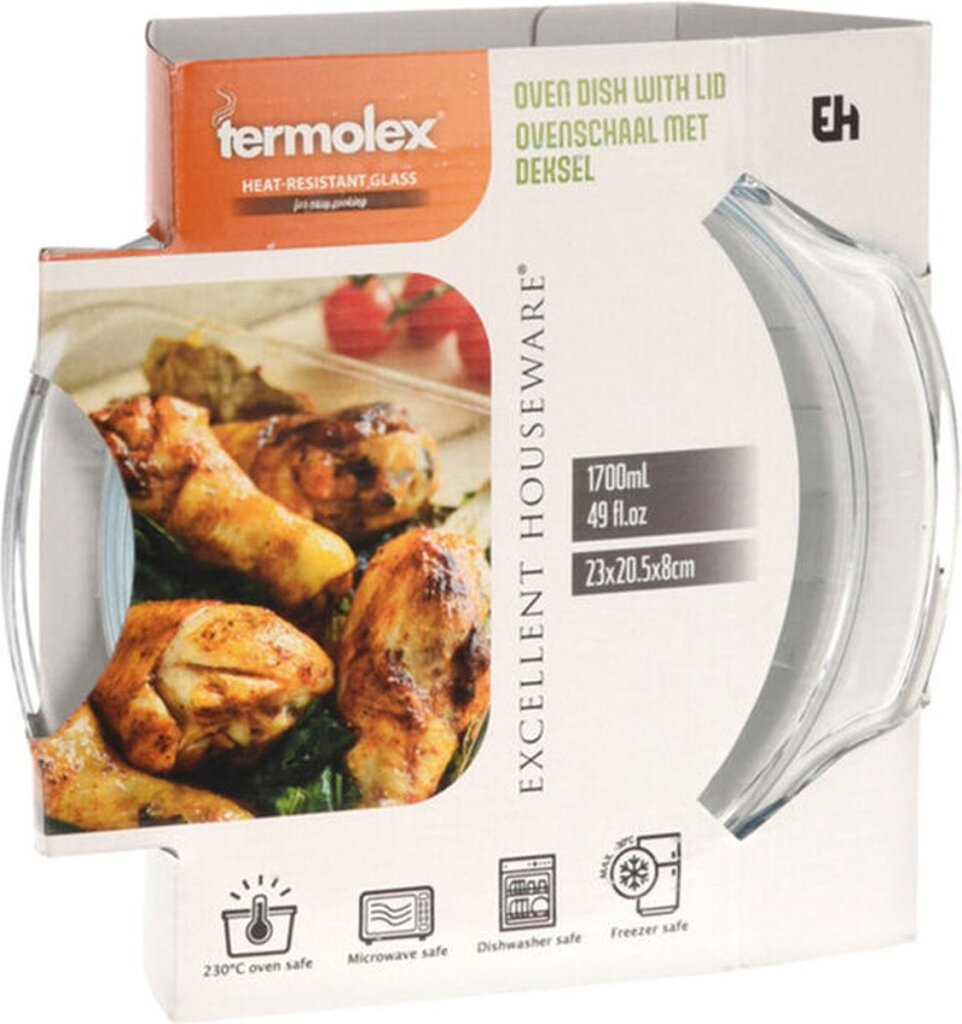 Exzellent Hausware Doabuy Baking Plat mat Lidglas 23.0020535 cm - 1700 ml
