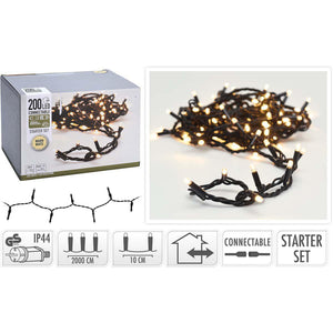 S.i.a. Connectable Christmas lights starter set 200 LEDs 20m IP44