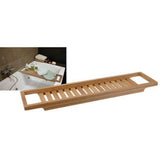 Bathroom solutions bamboo bath rack 64x15 cm