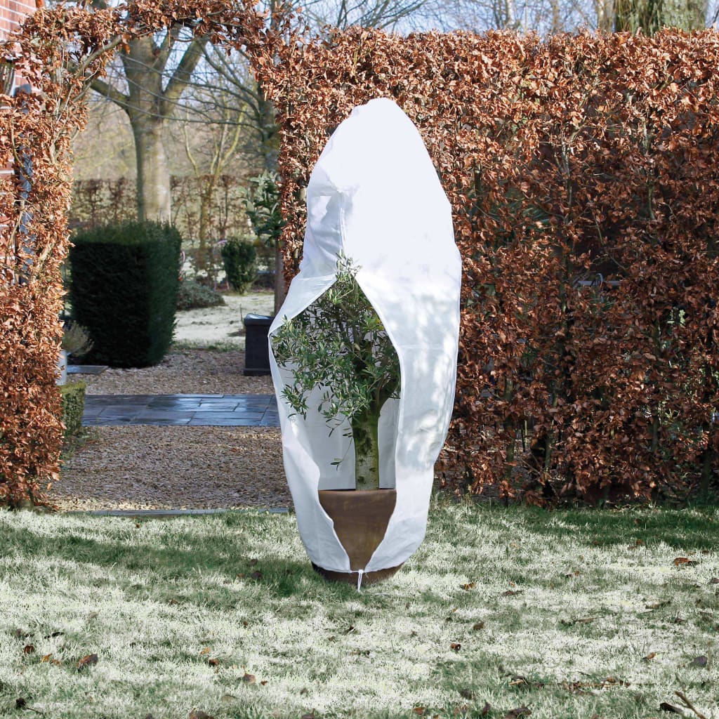 D'Natur Wanter Cover mat Zipper 70 g m².5x2.5x3 m Wäiss