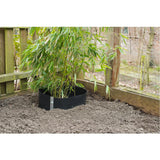 Natur gulerodbegrænser 0,7 x 5 m HDPE sort