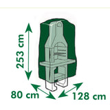 Copertura protettiva naturale per barbecue in pietra 253x128x80 cm