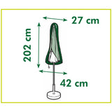 Naturgartenmöbelabdeckung für stehende Parasol (klein)
