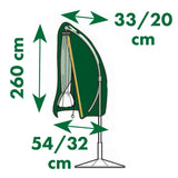 Nature protective cover for floating parasols 54 32x260 cm