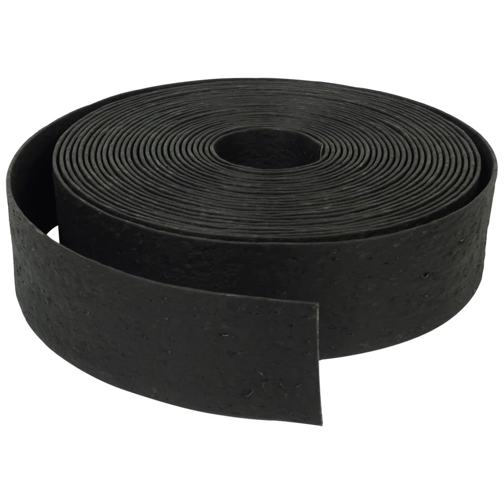Natur grænse Rand tekstureret 0,12x24 m 5 mm sort