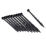 Pins de tierra de la naturaleza 10 pcs 20 cm negro