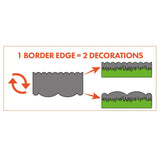 Nature Border Border Set Decorative 13 cm x 12 m With Pen Black