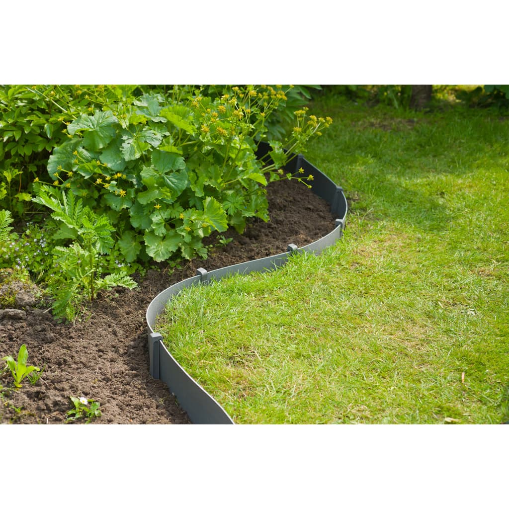 Nature Border Rand Set h15 cm x 10 m con penna grigio