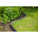 Nature Border Rand Set h15 cm x 10 m con penna grigio