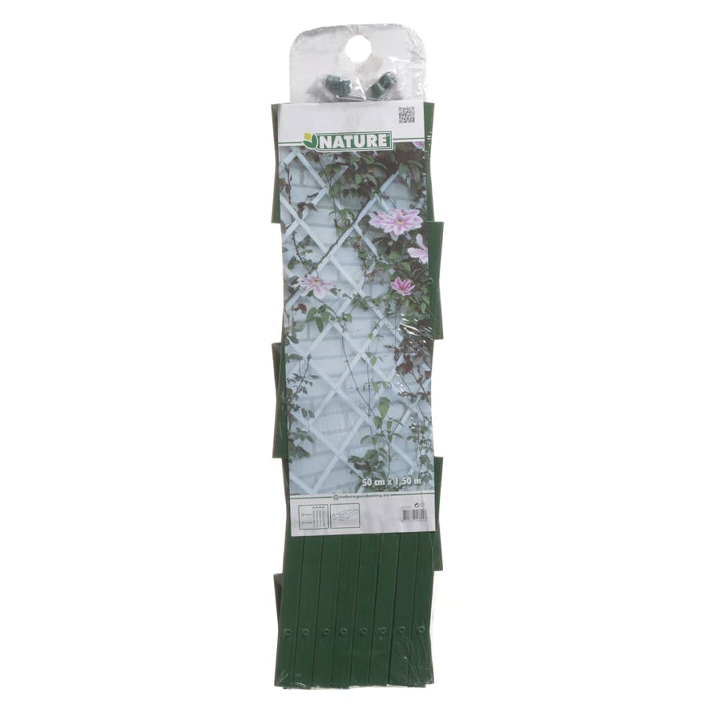 Nature Garden Slat Work 50x150 cm PVC Green 6040702