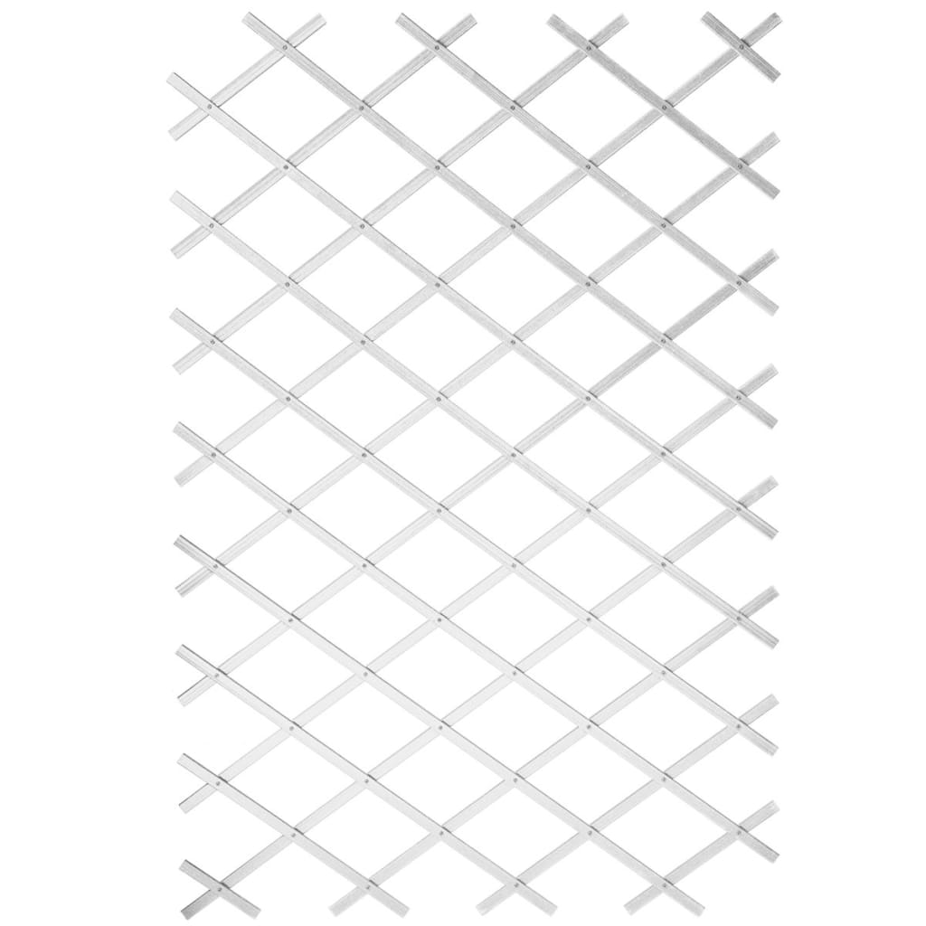 Nature Garden slat work 100x200 cm PVC White 6040703