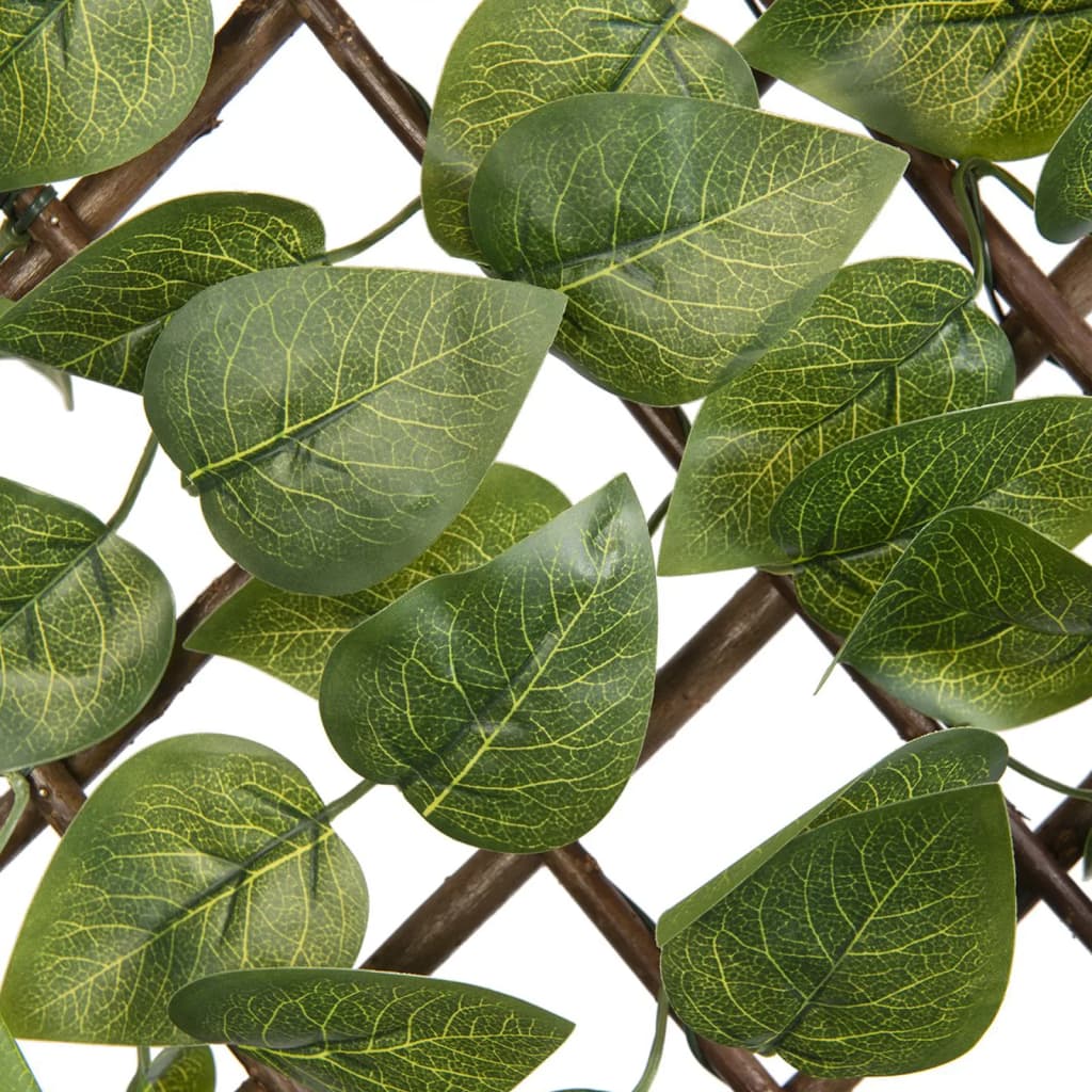 Nature Garden Slat Work with laurbladgrønne blader 90x180 cm