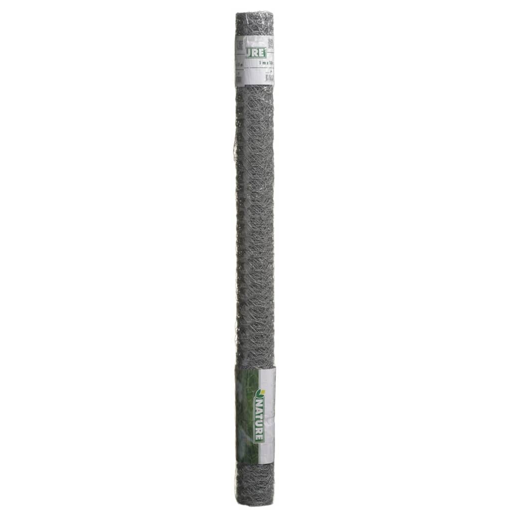 Nature mesh hexagonal 1x10 m 25 mm galvanized steel