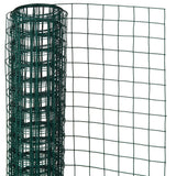 Naturaleza de malla cuadrada 25 mm 1x2.5 m m de acero recubierto de plástico verde