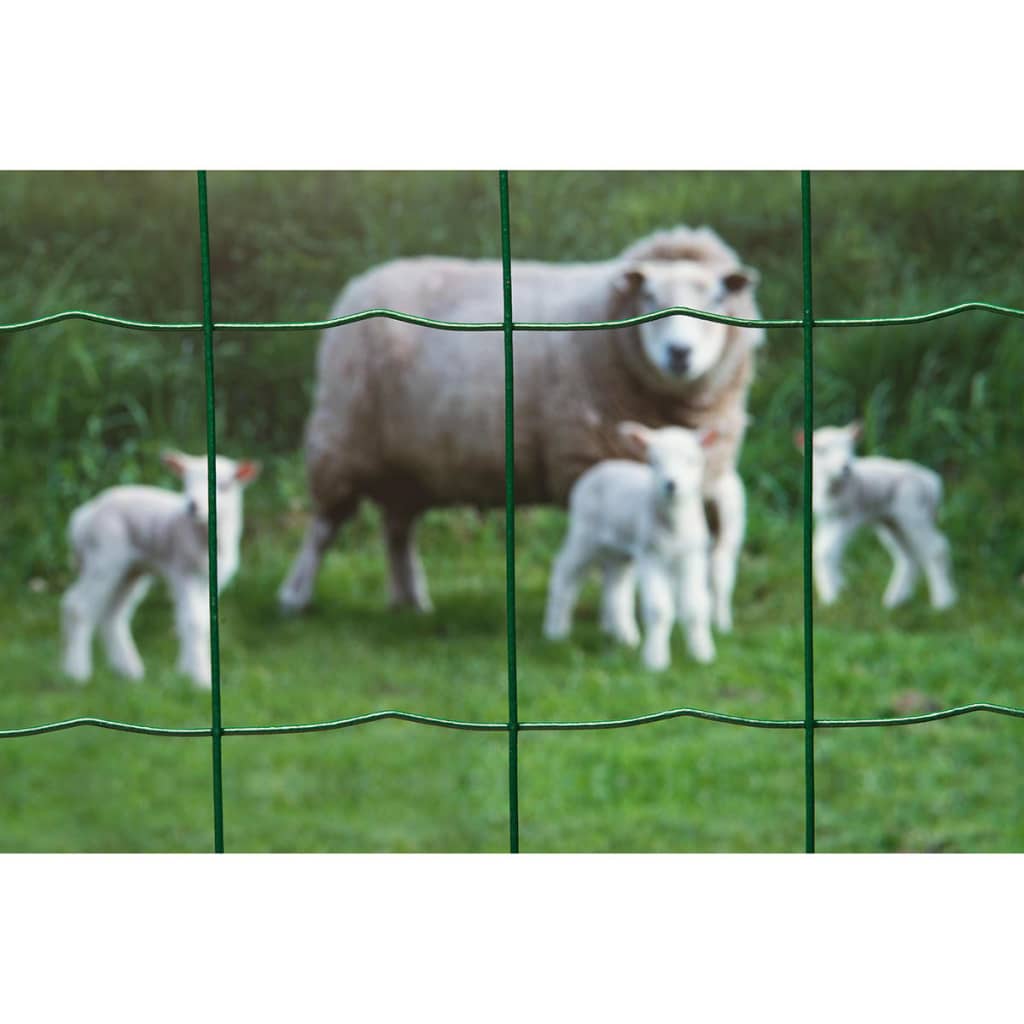 Nature mesh rectangular 0.6x10 m plastic coated steel green