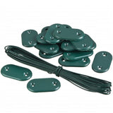 Nature 27-piece garden screen mounting set green