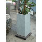 Nature plantentrolley vierkant 30x30 cm antracietkleurig hkc