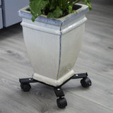 Nature Nature plant trolley with 4-arm adjustable metal black