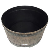 Nature Rain Barrel Stand avec look en bois 30,5x58 cm brun