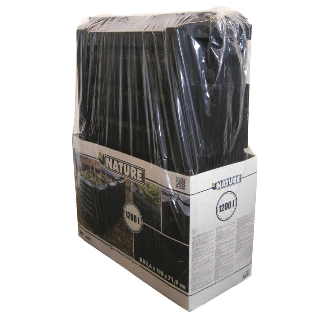 Nature Compost Bin Black 1200 L
