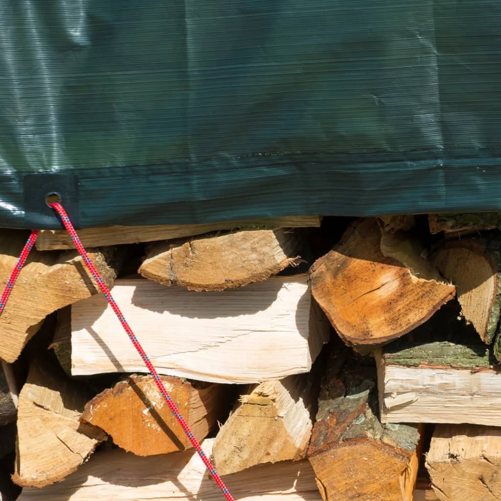 Nature brandhout afdekzeil 2x8 m pe groen