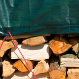 Nature brandhout afdekzeil 2x8 m pe groen