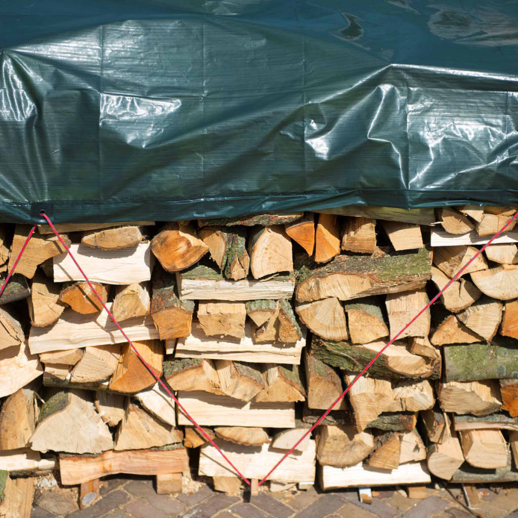 Nature brandhout afdekzeil 2x8 m pe groen
