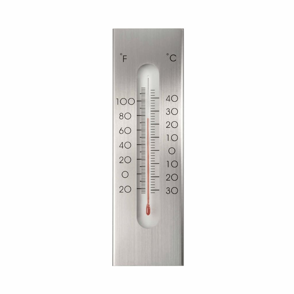Nature Wall Thermometr 7x1x23 cm aluminium