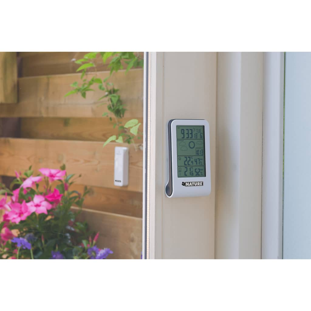 Nature weather station Digital H14x8.5x3 cm White