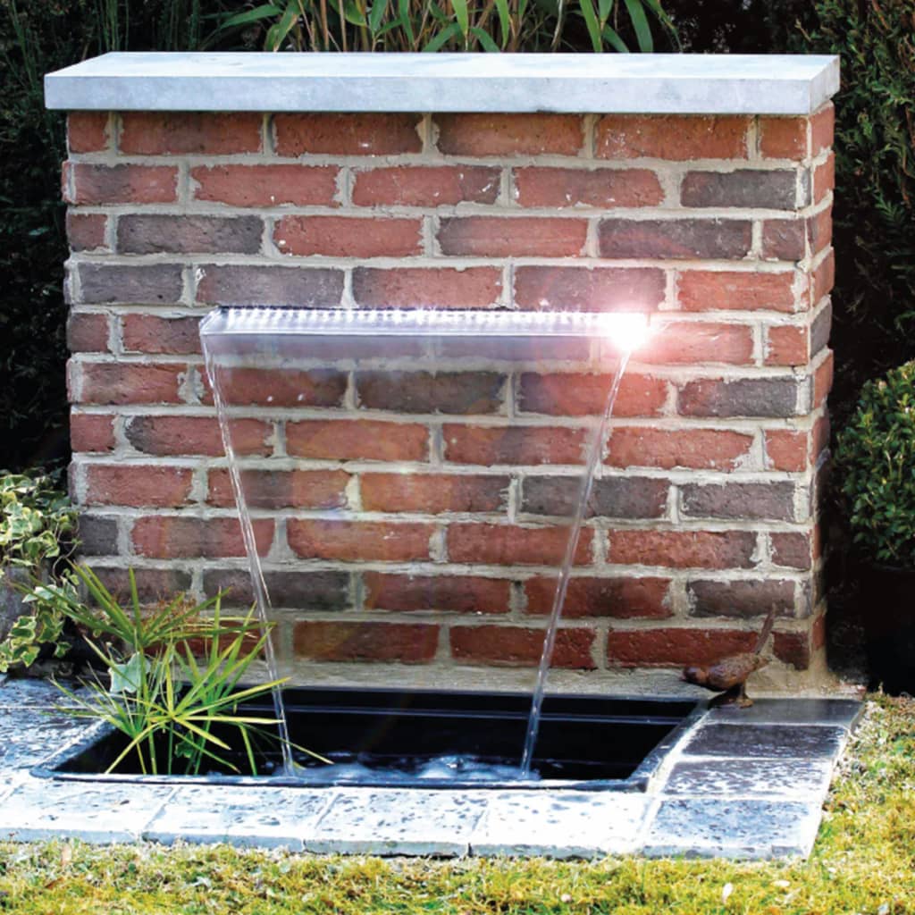 Ubbink Ubbink Niagara slap z LED osvetlitvijo 60 cm nerjaveče jeklo