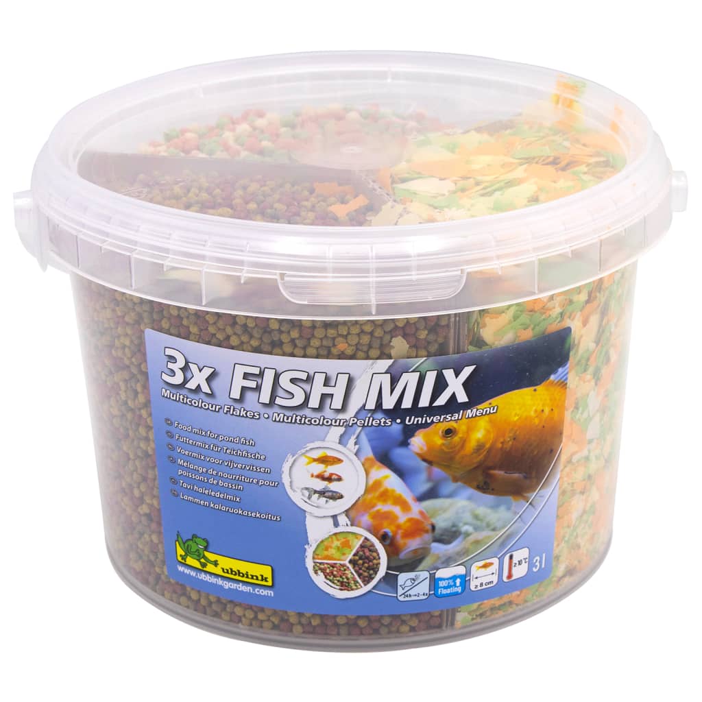 Ubbink ubbink fiskemat multi-mix fiskeblanding 3 l