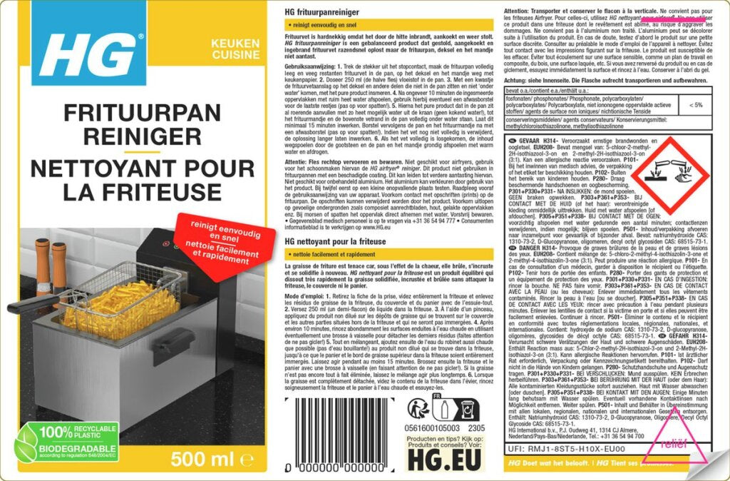 Hg nettoyant pour friteuse - 11182621
