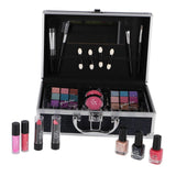 Casuelle aluminum suitcase blue black glitter