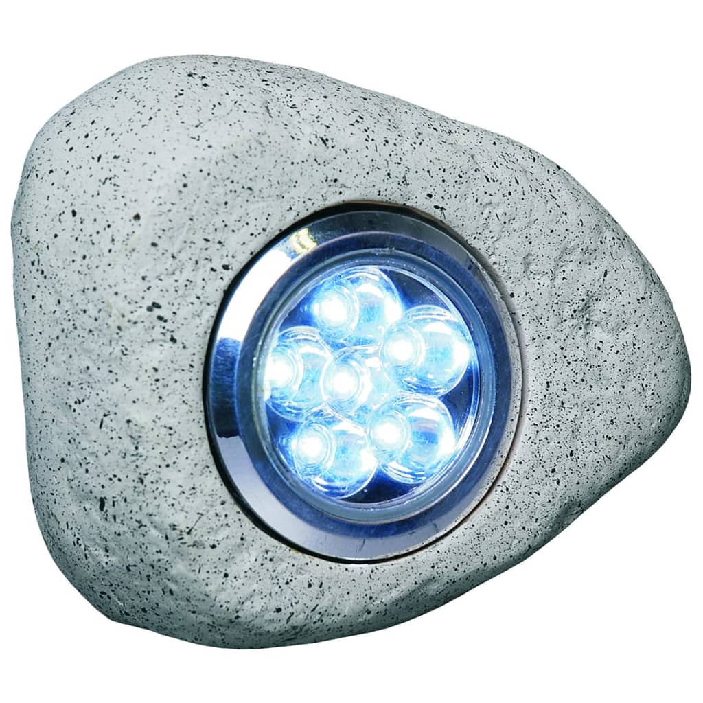 Smartwares LED-hagelamper steinformet 2,7 W grå 3 ST Rs306