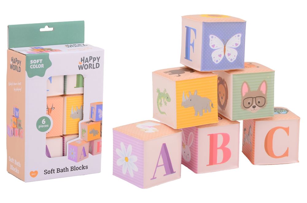 Johntoy John Toy Happy World 6 blocchi da bagno