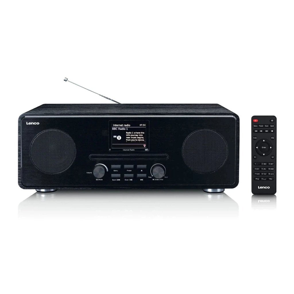 Lenco Lenco DIR-26BK DAB+ Radio de Internet CD Player Hout Black