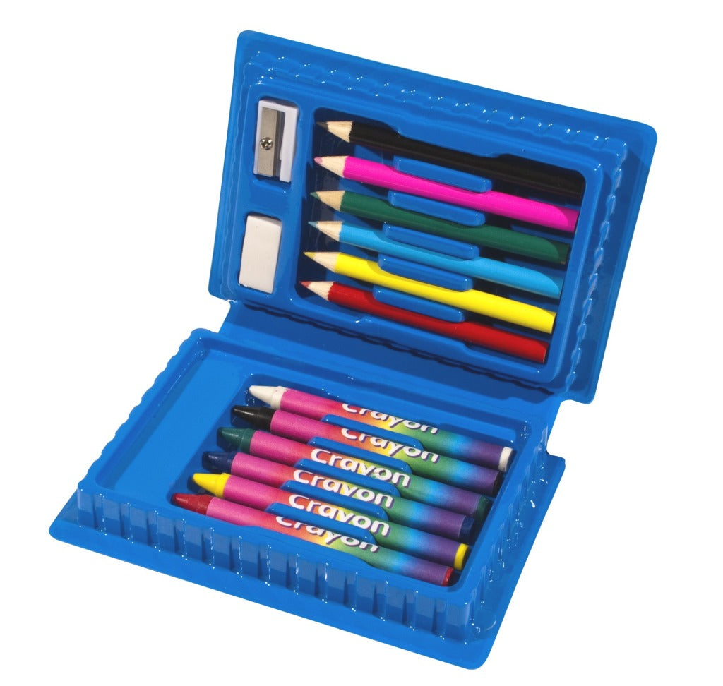 Clown Children's Color Suitcase 14 pezzi